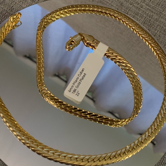 6mm Miami Cuban 18k Gold Plated 22“ - Picture 2 of 5